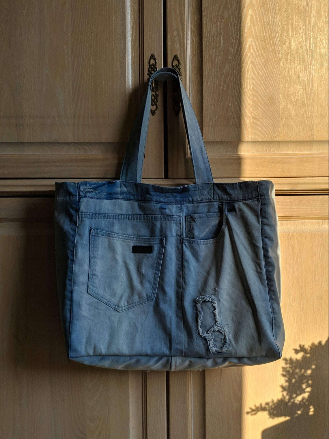 Denim Eco-Bag with double handles