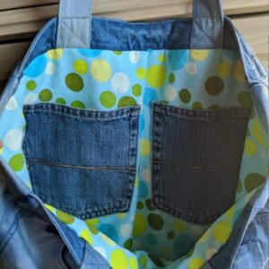 Denim Eco-Bag with double handles - Image 5